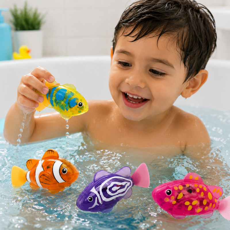 TinySwim – Fun & Active – Electronic Swimming Fish with LED Light