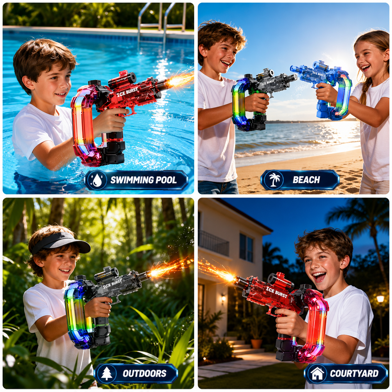 TurboBlaster – Action & Splash Fun – Space Water Gun