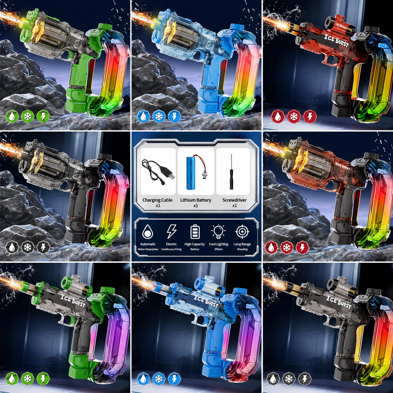 TurboBlaster – Action & Splash Fun – Space Water Gun