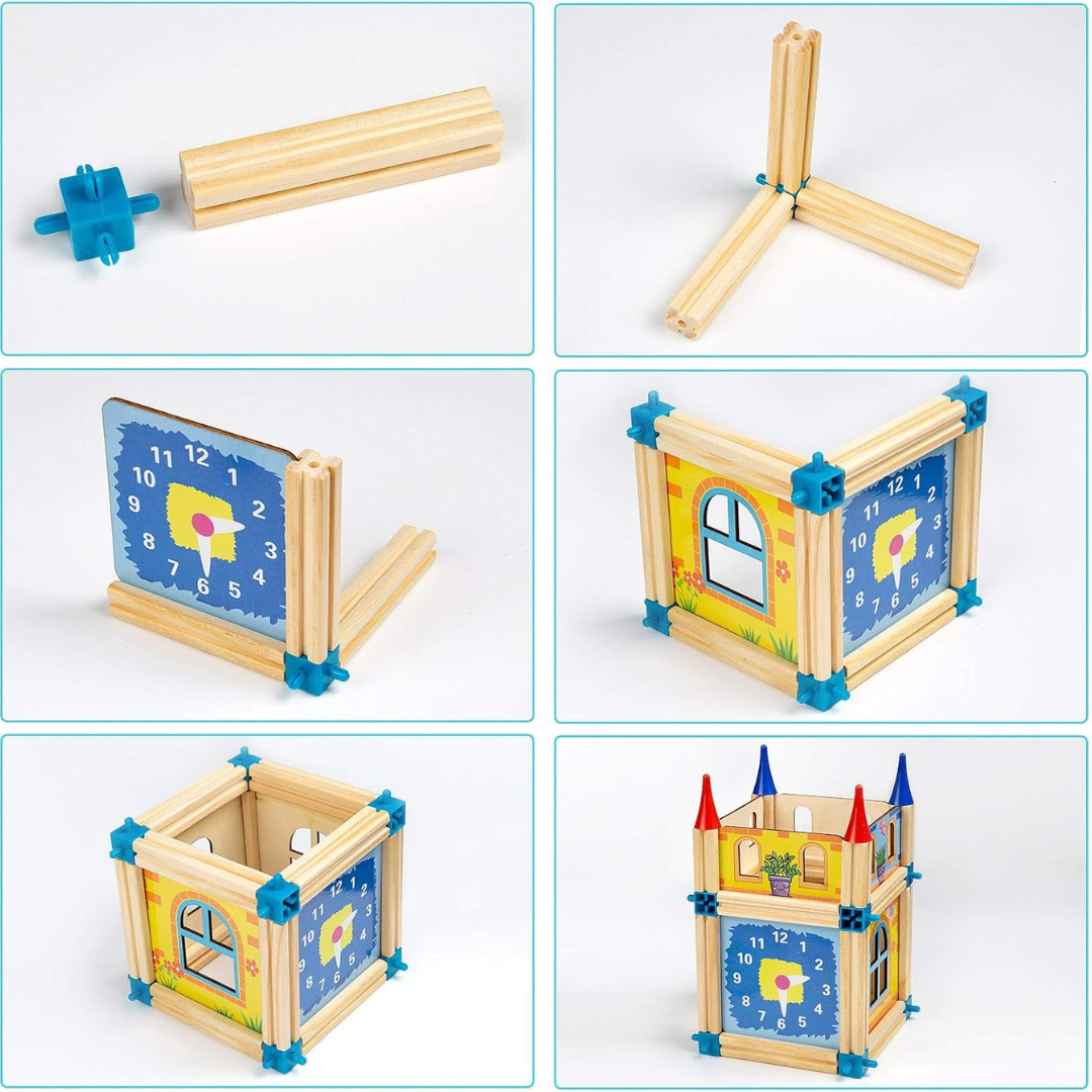 Woods – Sustainable & Creative – Wooden Construction Set for Children