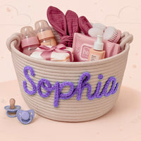 Thumbnail for CuddleBasket – Cute & Personal – Personalized Diaper Basket