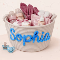 Thumbnail for CuddleBasket – Cute & Personal – Personalized Diaper Basket