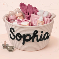 Thumbnail for CuddleBasket – Cute & Personal – Personalized Diaper Basket