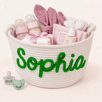 Thumbnail for CuddleBasket – Cute & Personal – Personalized Diaper Basket