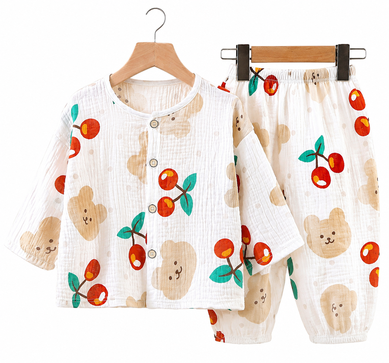 Mini Fashion™ - Airy Material - Linen Dress Set