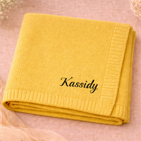 Thumbnail for Personalized Baby Blanket – Soft & Unique – Personalized Embroidered Cotton Blanket