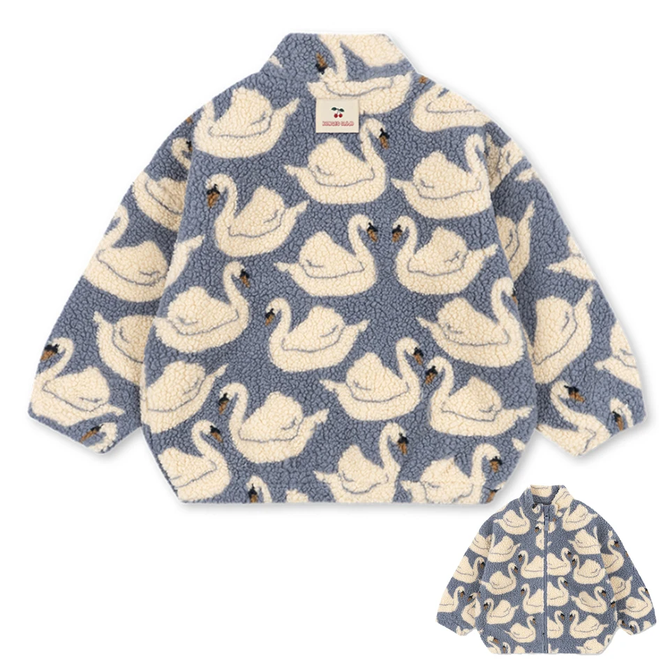 WarmHug – Comfortable & Trendy – Kids' Fleece Jacket with Playful Prints