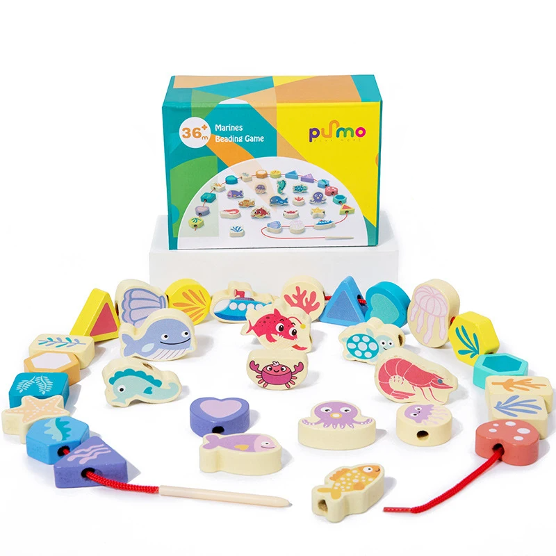 Lace & Thread™ – Stacking & threading game - stringing beads