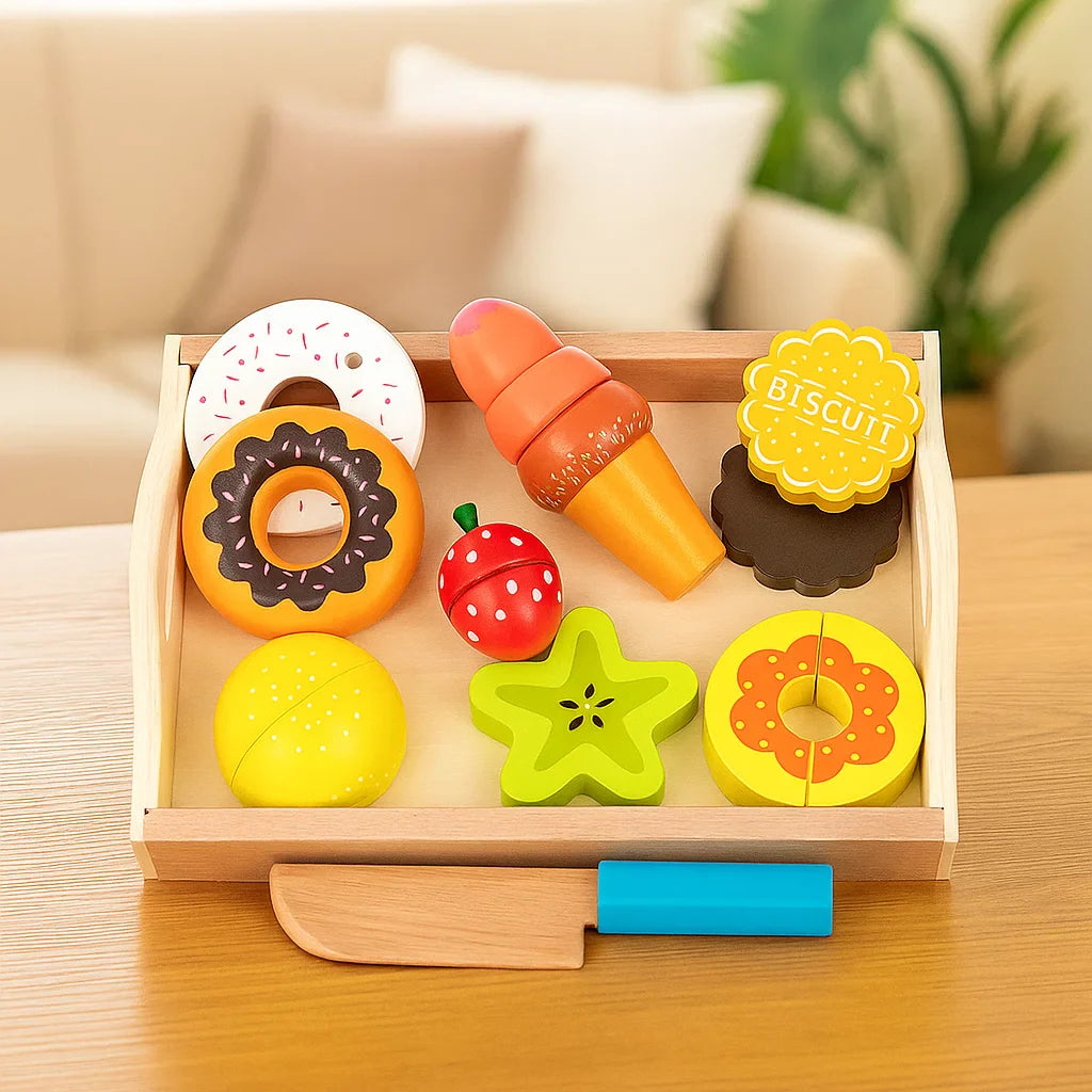 MiniChef – Fun & Creative – Wooden Magnetic Kitchen Play Set