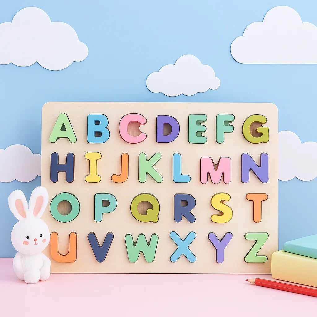 AlphaBlocks – Wooden & Educational – 3D letter puzzle