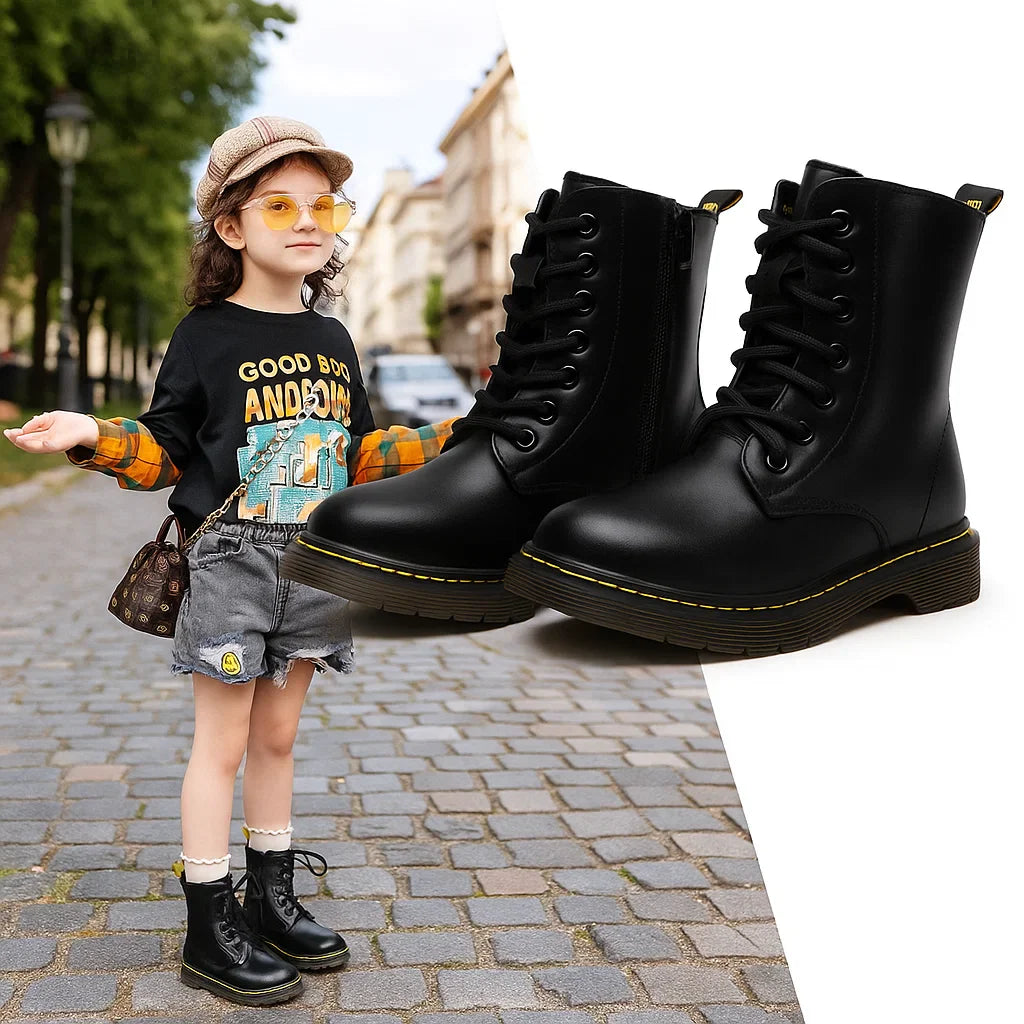 BlackLine – Strong & Comfortable – Lace-Up Combat Boots