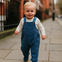 Thumbnail for TinyTrend – Comfortable and stylish – Ribbed fabric dungarees