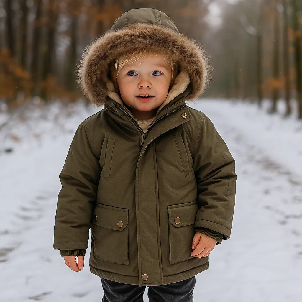 CozyTrend – Elegant & Warm – Parka Winter Coat with Fur Collar