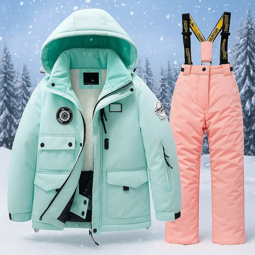 GlacierFit – Breathable & Protective Waterproof – Ski Suit with Fleece Lining
