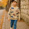 TruckTales – Soft & Warm - Sweater with Colorful Construction Vehicles