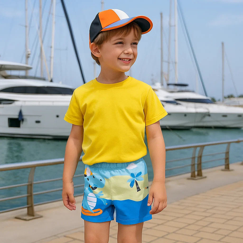 CoolBreeze – Summery & Breathable – Sleek Children's Swim Trunks
