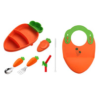 Thumbnail for MiniMeal – Safe & Non-Slip – Silicone Toddler Plate Set with Cutlery