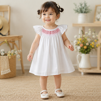 Thumbnail for Floral Dress – Light & Airy – Girls' Flutter-Sleeve Dress