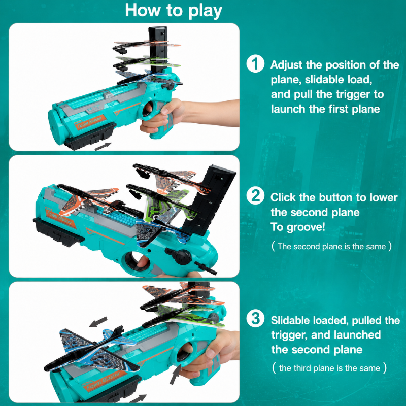 FlyHero – Creative & Interactive – Kids' Airplane Blaster