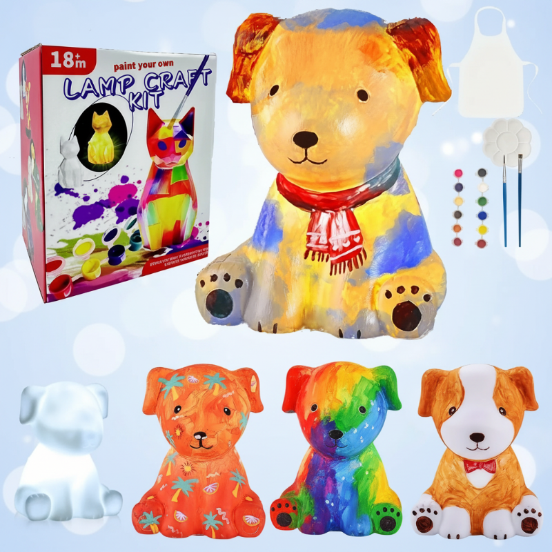 MiniCrafters – Creativity & Learning – DIY Lamp Animal Painting Set