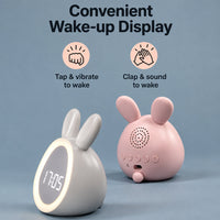 Thumbnail for BunnyGlow – Cute & Practical – Digital Kids' Alarm Clock with Night Light