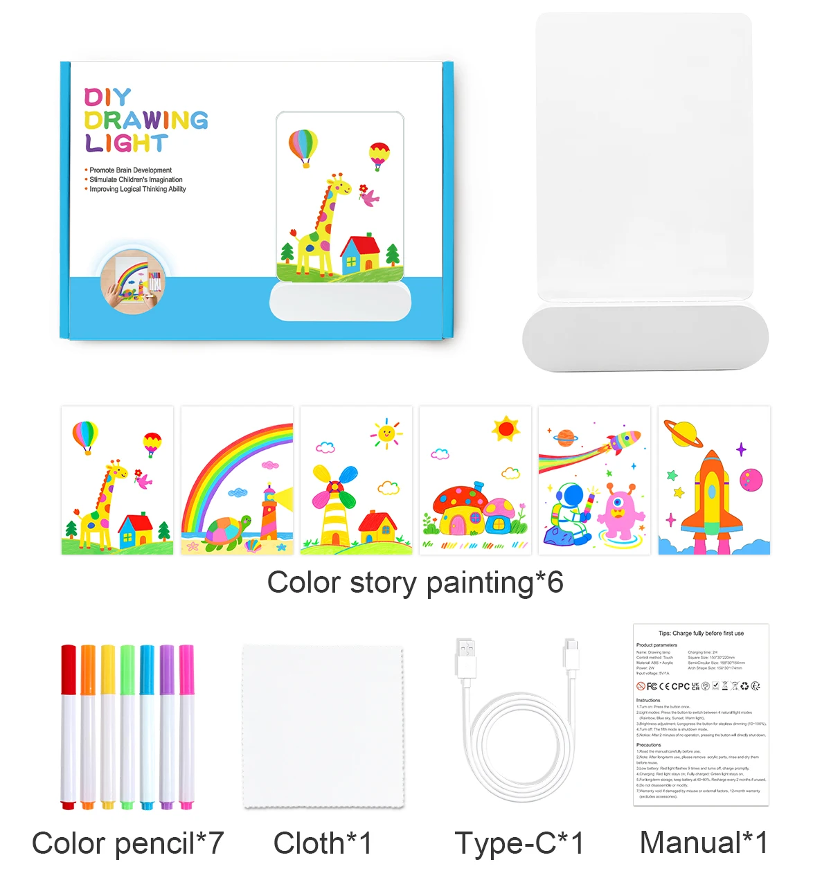 DrawingLight - Illuminated Fantasies - Drawing Board with LED