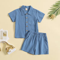 Thumbnail for Mini Fashion™ - Cotton Linen Summer Set Boys