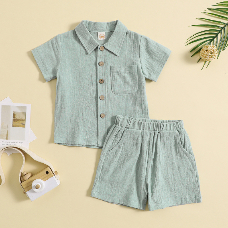 Mini Fashion™ - Cotton Linen Summer Set Boys
