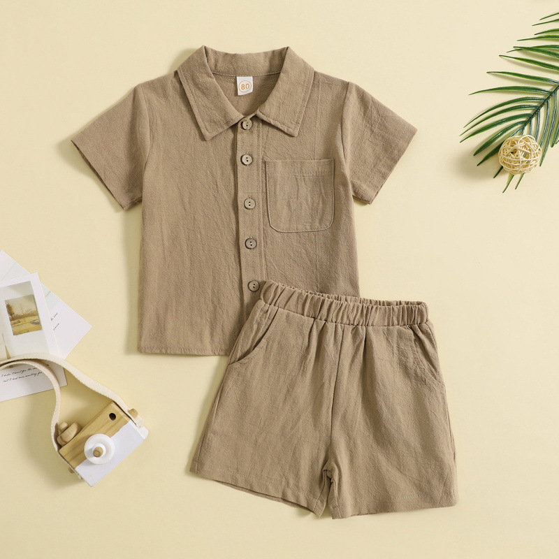 Mini Fashion™ - Cotton Linen Summer Set Boys