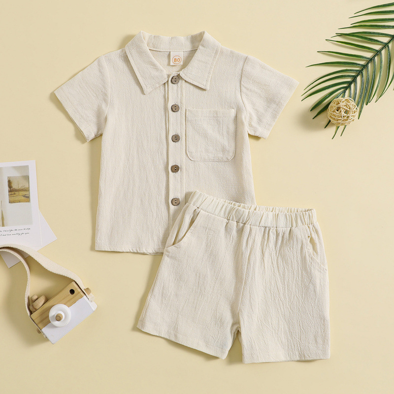 Mini Fashion™ - Cotton Linen Summer Set Boys