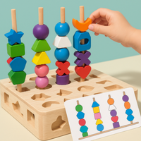 Thumbnail for Woods™ - Encourage Creativity & Improve Skills - Colorful Montessori Puzzle Set