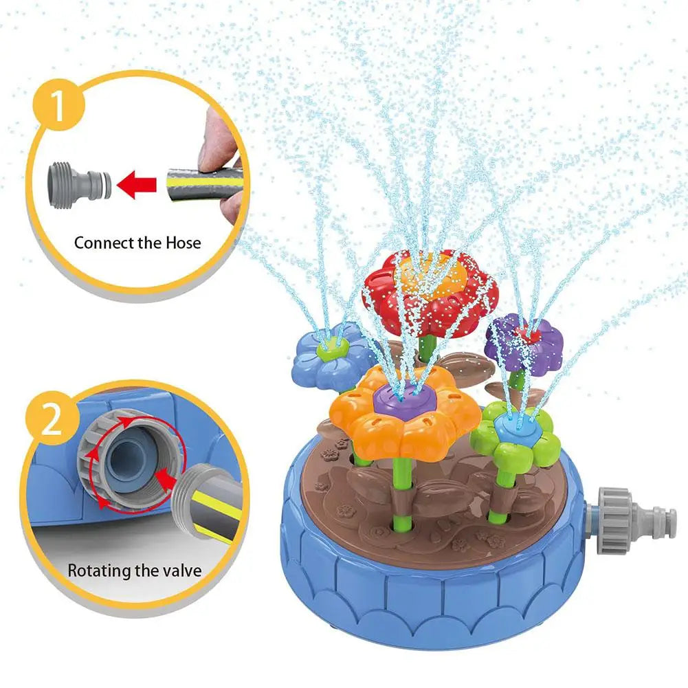 Aqua Bloom - Turn & Splash - Water Toys Flower Sprayer