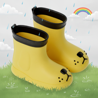 Thumbnail for PuddlePaws Kids – Waterproof & Playful - Woof Rain Boots
