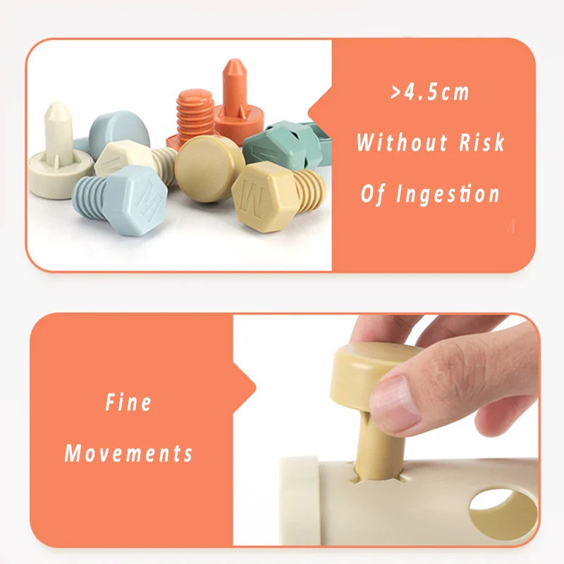 Magnet Toys™ - Creativity & Motor Skills - Montessori Sliding and Screwing Fun