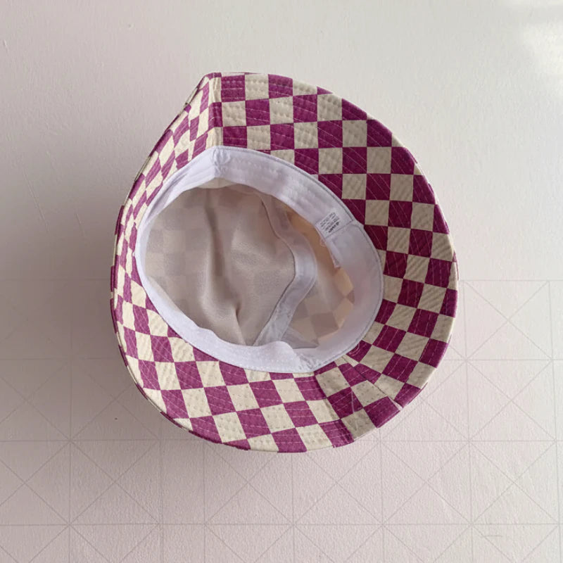 Bucket Hat – Cute & Protective – Children's Checkered Hat