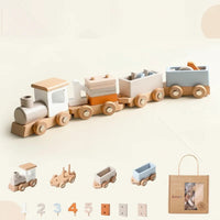 Thumbnail for TrainCount –  Classic & Educational – Wooden Montessori Train