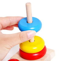 Thumbnail for Rainbow Stacker™ – Colorful Tower Fun – Wooden Stacking Tower
