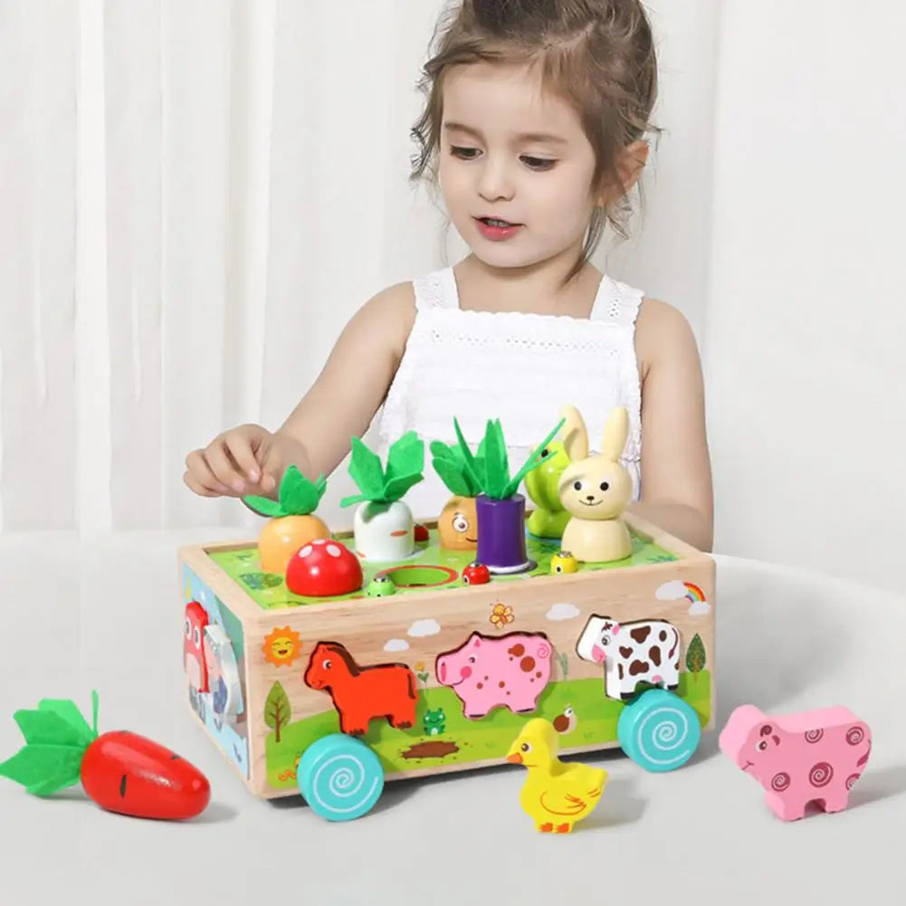 Woods™ - Shape fun in a wagon - Animals and Vegetables puzzle