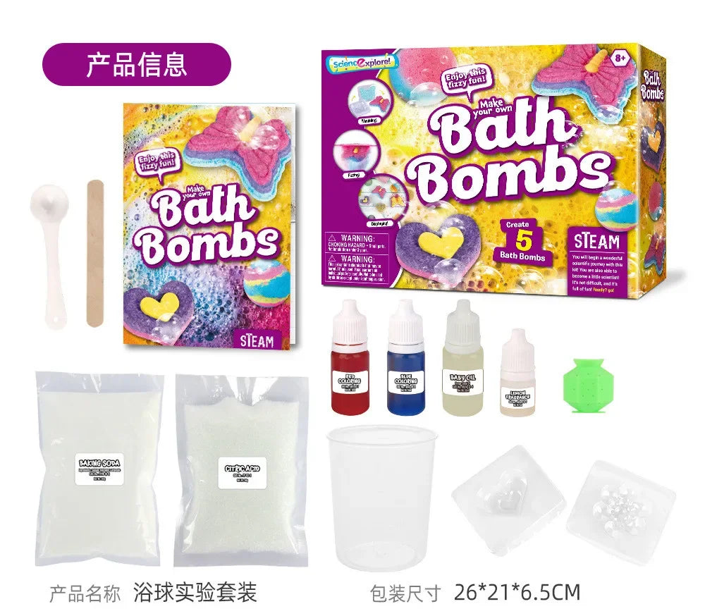 BathBombs – Colorful & Educational – DIY Bath Bomb Kit