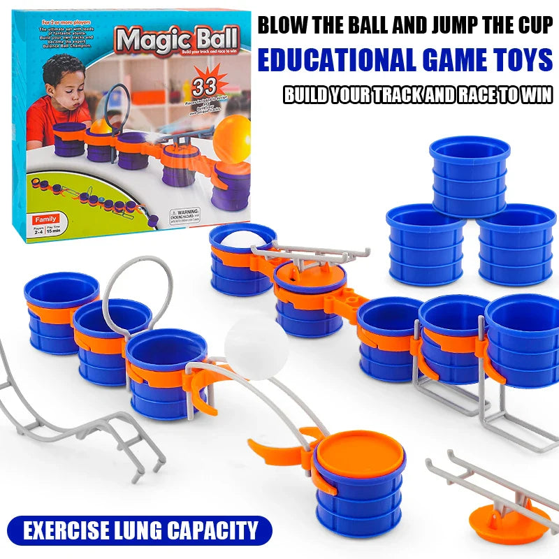 Cup Jump Ball Game – Active & Interactive – Puff Ball Board Game