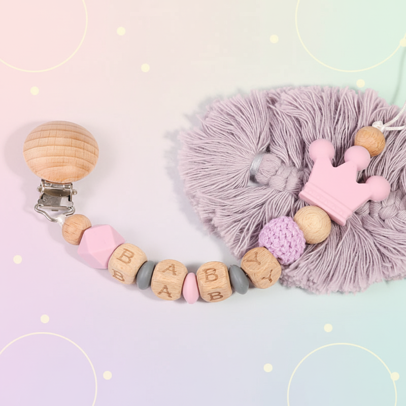 Personalized Pacifier Chain – Safe & Stylish - Personalized Pacifier Chain