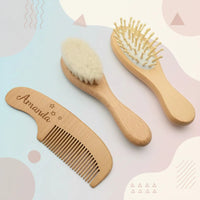 Thumbnail for Personalized Hairbrush – Soft & Unique – Personalized Baby Hairbrush Set