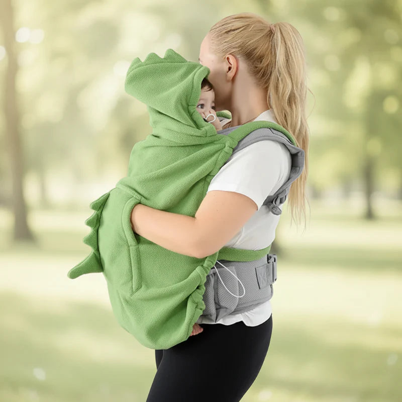 Dinosaur Baby Carrier Cover – Warm & Comfort – Dino Baby Blanket