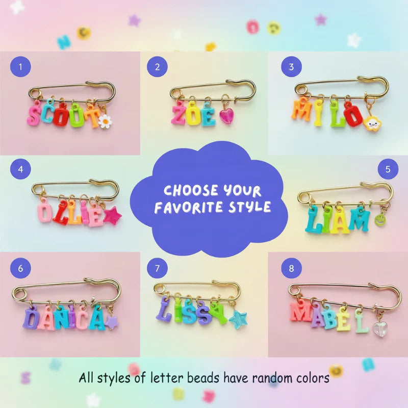 Personalized Charm Pin – Personal & Stylish – Name Brooch