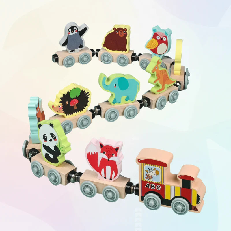 MagniZoo – Cute & Wooden – Magnetic Animal Train