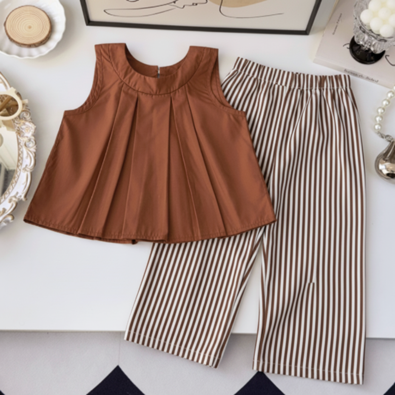 Sleeveless Tops & Pants – Soft & Stylish – Children's Summer Outfit