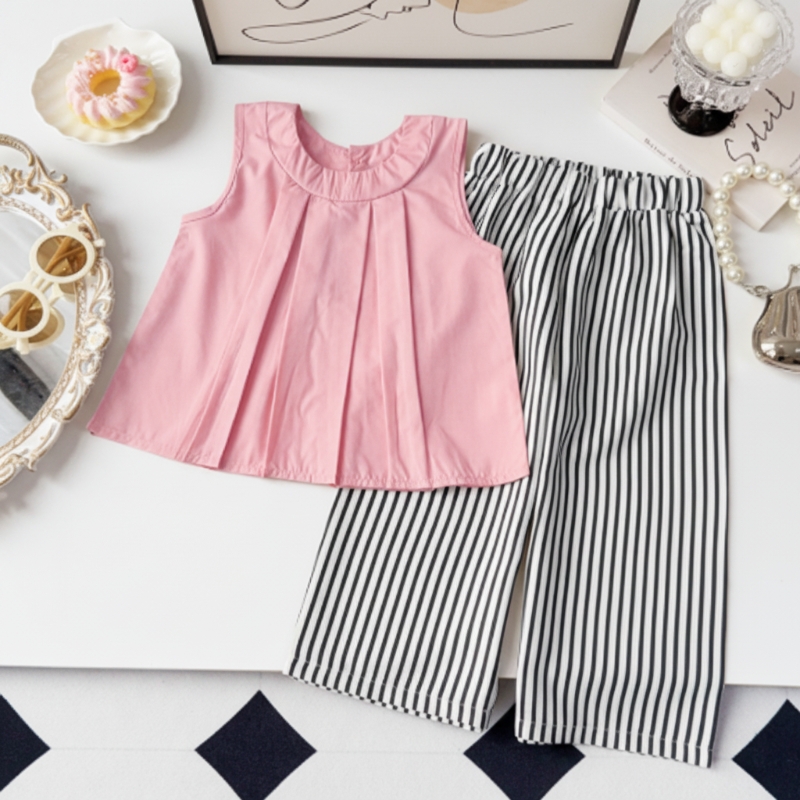 Sleeveless Tops & Pants – Soft & Stylish – Children's Summer Outfit