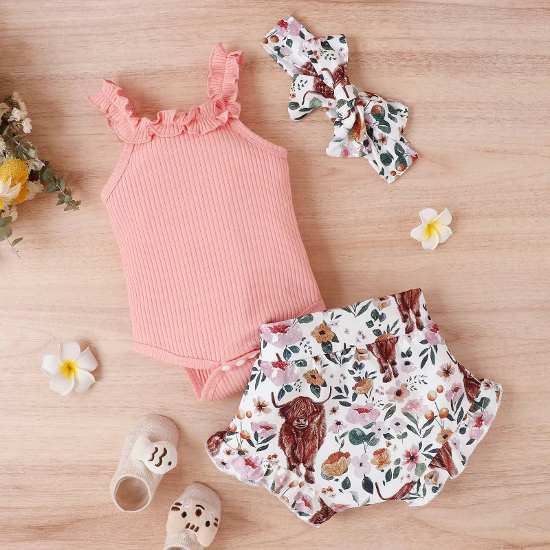 Baby Girl Summer Outfit – Cute and lightweight – Baby clothing set