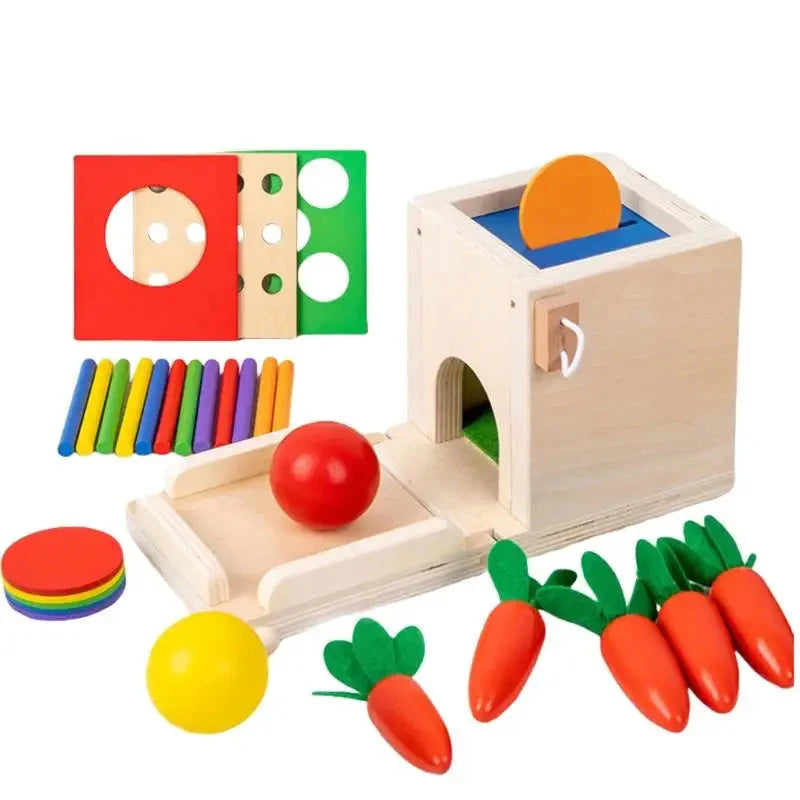 Smart Carrots –  Colors & Shapes - Wooden Sorting Toys