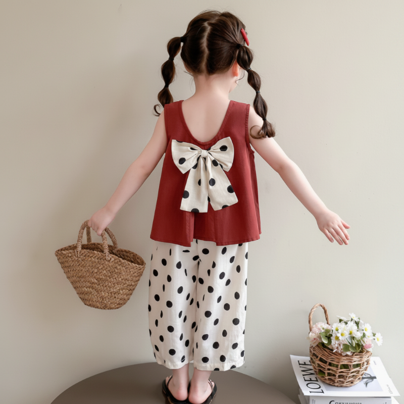 Sleeveless Tops & Pants – Soft & Stylish – Children's Summer Outfit